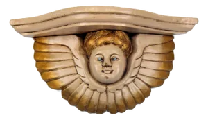 Vintage Mid 20th Century Angel Shelf