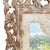 Grand Venetian Style Wood Carved Floor or Wall Architectural Mirror in Distressed Whitewash For Sale - Image 4 of 8