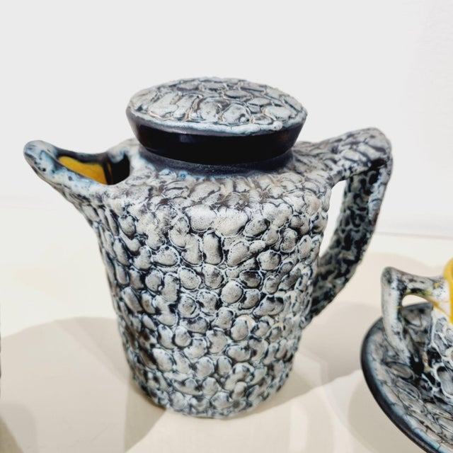 Mid-Century Modern Mid-Century Ceramic Coffee Service, 1960s, Set of 7 For Sale - Image 3 of 11