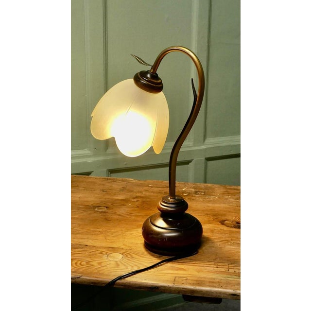 1960s French Bronze Toleware Conservatory Table Lamp, 1960 For Sale - Image 5 of 7