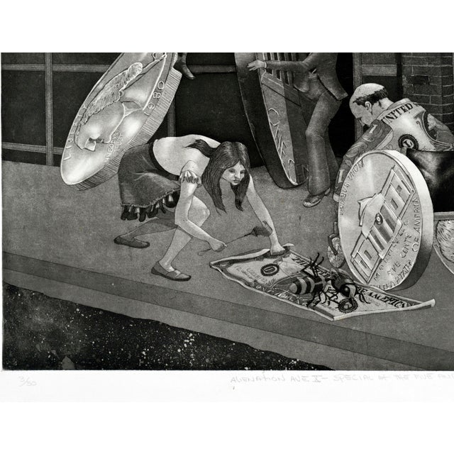 1980s Vintage Surrealism -- Alienation Ave X Special at the Five & Dime by Herbert Holden For Sale - Image 5 of 5