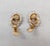 Metal Vintage 1962 Signed Napier Goldtone Clear Beaded Figure-8 Clip Earrings- 2 Pieces For Sale - Image 7 of 8