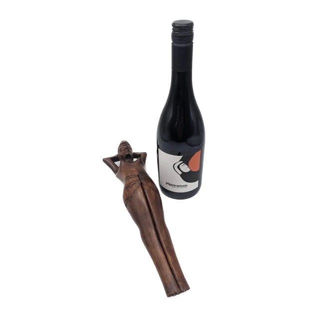 Wood Mid 20th Century Carved Mahogany Figural Wood Nutcracker For Sale - Image 7 of 10