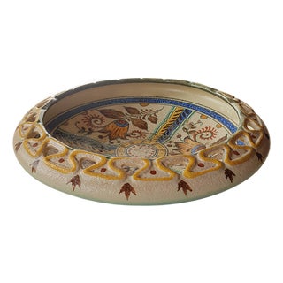 Hand-Painted Ceramic Bowl by Joma For Sale