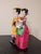 1980s Vintage Korean Wedding Dolls in Glass & Wooden Case For Sale - Image 5 of 10