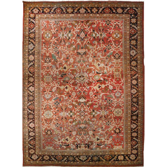 Antique Persian Mahal Rug - 12' x 17'7" For Sale