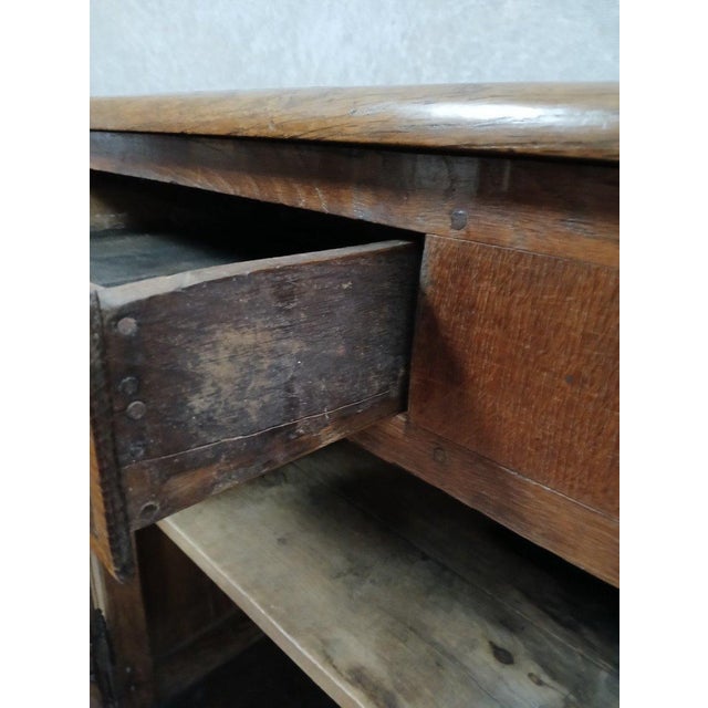 Wood Louis XV Curved Sideboard in Oak and Poplar, 1750s For Sale - Image 7 of 10