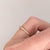 Metal Diamond Band Ring in Solid 14k Yellow Gold Round 2.6mm Earth Mined Diamonds Size 6.75 For Sale - Image 7 of 7