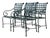Brown Jordan “Florentine” Aluminum Outdoor Armchairs - Set of Four For Sale