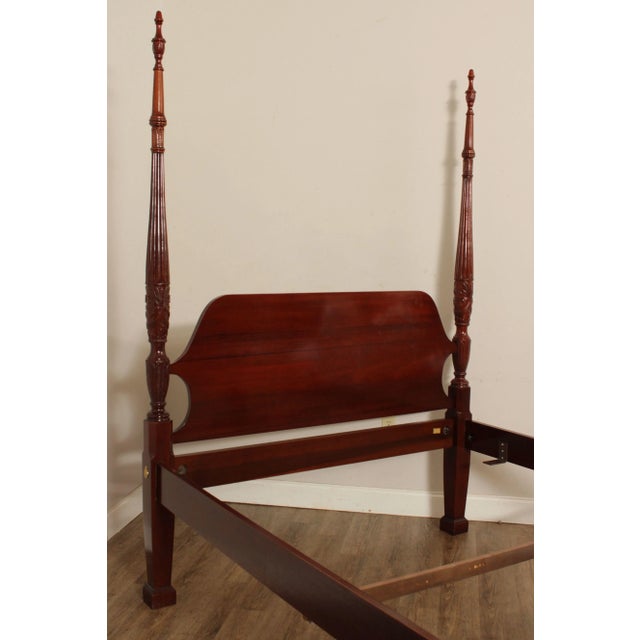 Councill Furniture Councill Craftsmen Traditional Mahogany Queen Poster Bed For Sale - Image 4 of 12