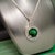 Natural Emerald Diamond Pendant Necklace 18" 14k W Gold 1.90 TCW Certified For Sale - Image 10 of 15