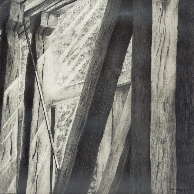Study of a Timber Frame - Tomoko Parry, C. 1990s For Sale In San Diego - Image 6 of 10