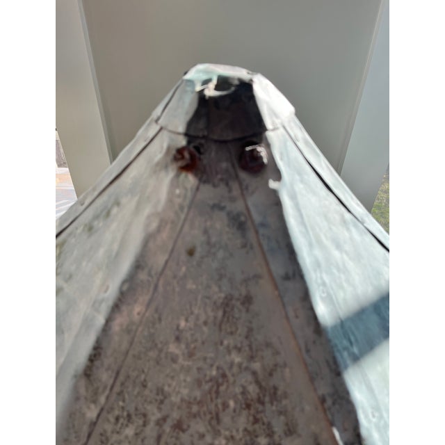 A fantastic hexagon cupola with verdigres finish! Lovely “folly” for garden or interior.