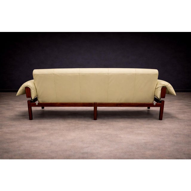 1960s “MP-13” Sofa in Rosewood & Leather, Percival Lafer, 1967 - Lot 61 For Sale - Image 5 of 12