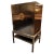 1990s Altfield Hong Kong Chinese Black Lacquer Wedding Cabinet on Stand For Sale