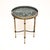 Mid-Century Modern Vintage French Brass and Marble Occasional Side Table, 1950 For Sale - Image 3 of 9