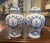 Pair of Late 20th Century Dutch Painted Blue and White Faience Delft Ginger Jars For Sale - Image 4 of 9