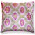 Pink Ikat Silk Velvet Pillow 20x20 | Handmade Luxury Designer Cushion For Sale - Image 4 of 7