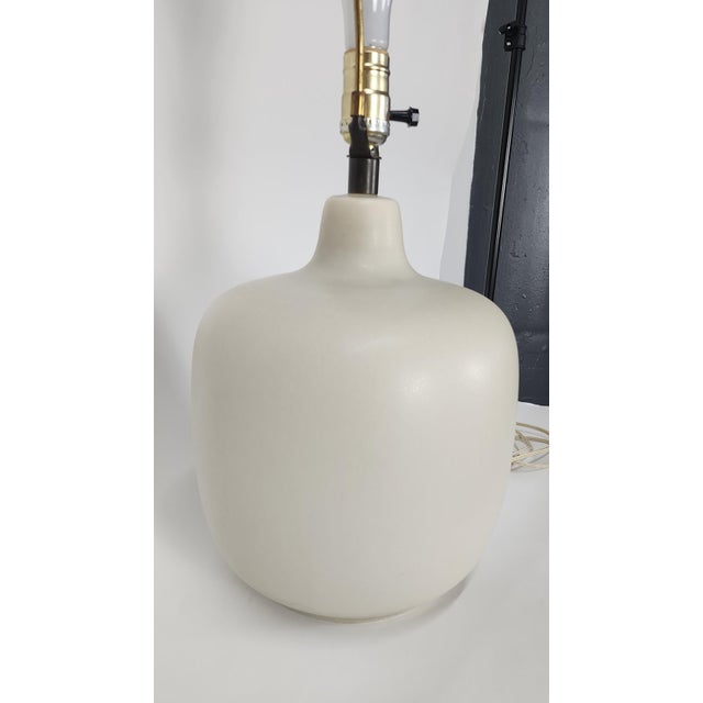 Vintage Lotte and Gunnar Bostlund Table Lamp With Original Shade For Sale - Image 9 of 10