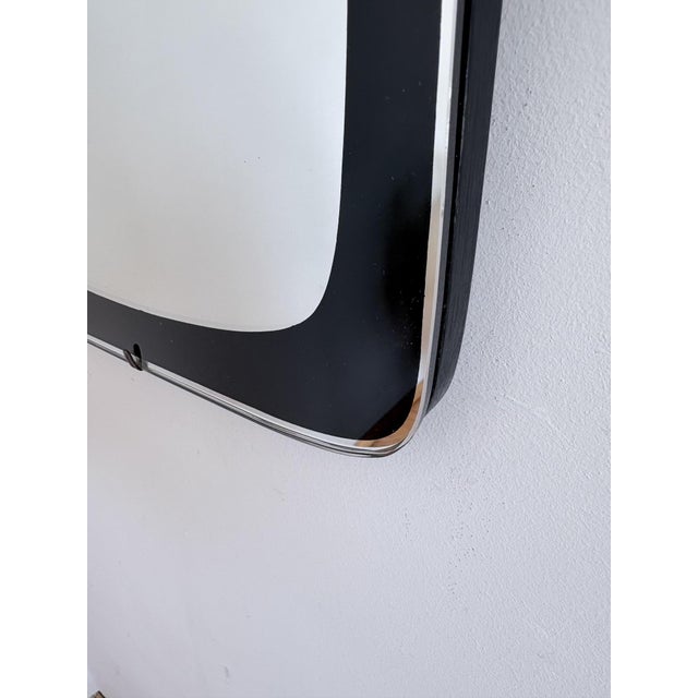 Mid-Century Modern Large Asymmetrical Crystal Mirror, 1960s For Sale - Image 3 of 13