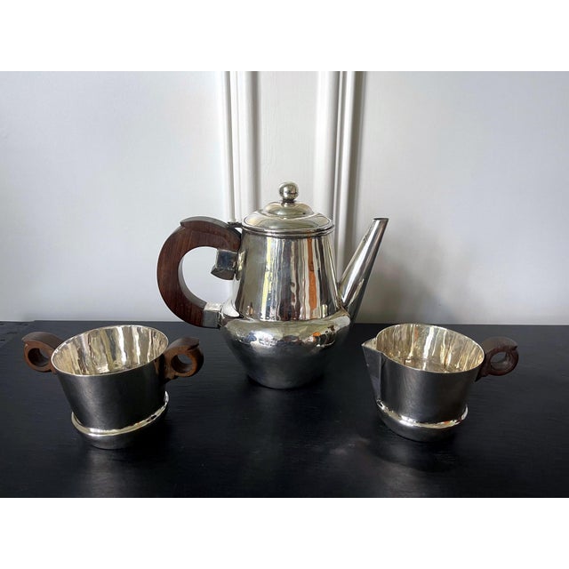 Mid-Century Modern Early Mexican Modern Sterling Silver Coffee Tea Set William Spratling - 3 pcs For Sale - Image 18 of 18