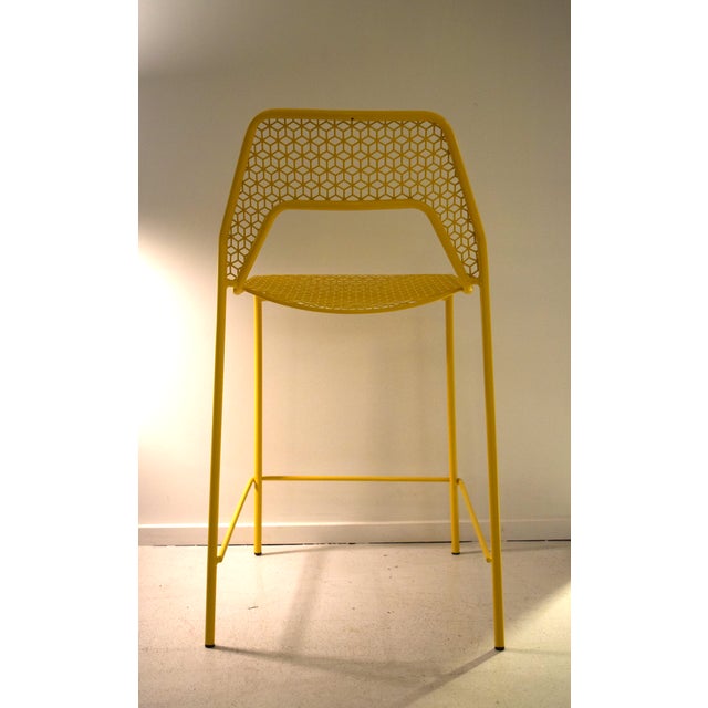 Minimalism Blu Dot Hot Mesh Counter Stools - a Pair For Sale - Image 3 of 6