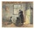Dutch Genre Painting of a Peasant Woman Churning Butter, Hague School, by Bernard Blommers, circa 1890 For Sale