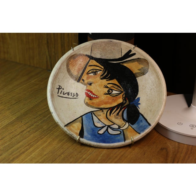 Set of 5 Stamped Madoura Ceramic Plates Edition Picasso For Sale - Image 12 of 14