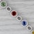 2010s 15.62ctw Multicolor Sapphire Diamond Tennis Bracelet 18k White Gold 6.75" For Sale - Image 5 of 10