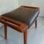 Mid-Century Danish Teak Stool with Leather Seat, 1960s For Sale - Image 3 of 4