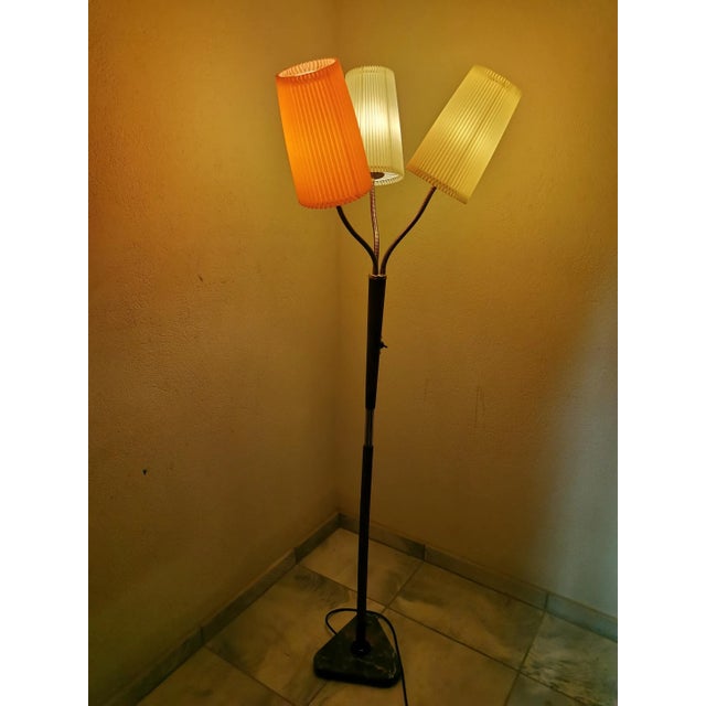 1950s Mid-Century Floor Lamp from GDR Production, 1950s For Sale - Image 5 of 8