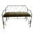 Faux Bamboo Iron Bench For Sale