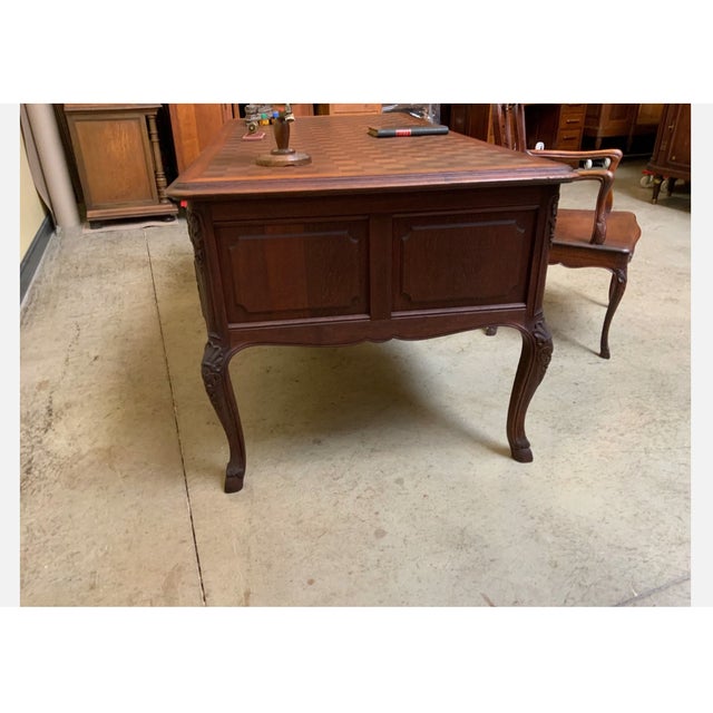 Antique Desk in Oak, 1910 For Sale - Image 9 of 13