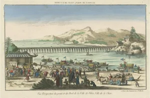 View of the Harbour of Peking or Beijing, Paper