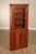 High Quality American Made Cherry Corner Cabinet In The Federal Style Featuring A Two Part Form With A Glazed Upper Door...
