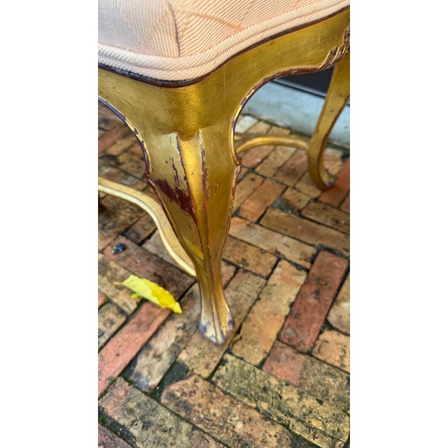 Pair of 1980s Gilded Hollywood Regency Side Chairs in the Style of Rose Tarlow For Sale - Image 16 of 17