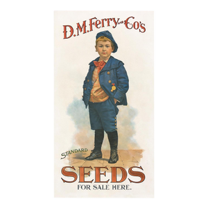 Vintage-Style d.m. Ferry & Co. “Seeds for Sale Here” Advertising Print – Colonial Americana Garden Art
