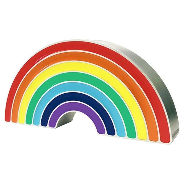Blue Raw & Rainbow Rainwow Sculpture in Powder-Coated Aluminum by Altreforme For Sale - Image 8 of 8