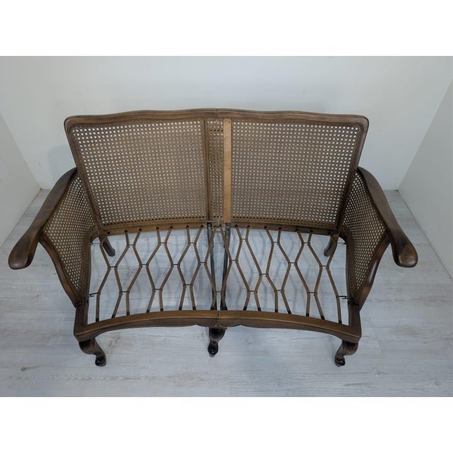 Vintage Louis Sofa with Woven Sides, 1965 For Sale - Image 17 of 18