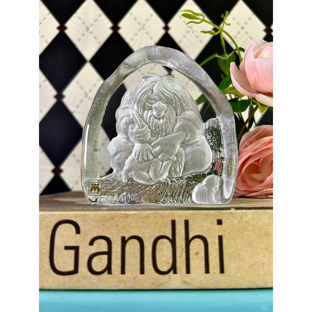Magnor Norway Glass Troll Paperweight, Scandinavian Art Glass Vintage For Sale - Image 10 of 10