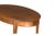 Early 20th Century Antique English Hepplewhite Carved Bellflower Mahogany Caned Oval Side Table For Sale - Image 10 of 12