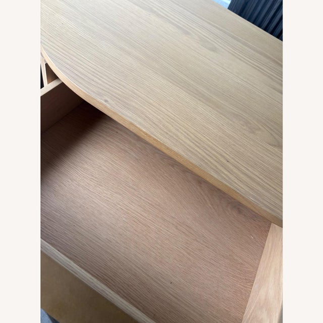 Set of 2 Restoration Hardware (Rh) Byron Nightstand Set – Light Oak / Brass | Closed + Open Silhouettes For Sale In Columbus - Image 6 of 8