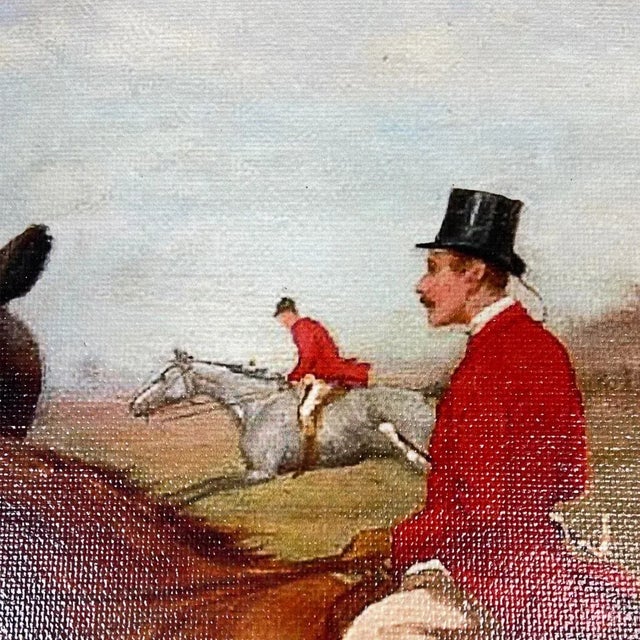 Accurately reproduced from the original work, this antiqued painting reproduction print on canvas is mounted to a board...