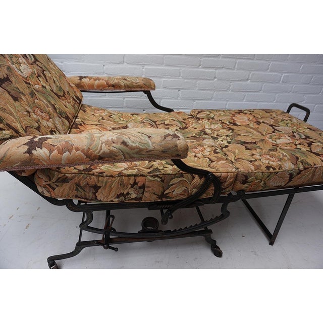Adjustable Reclining Lounge Chaise Longue from Marks Co., New York, USA, 1890s For Sale - Image 15 of 18