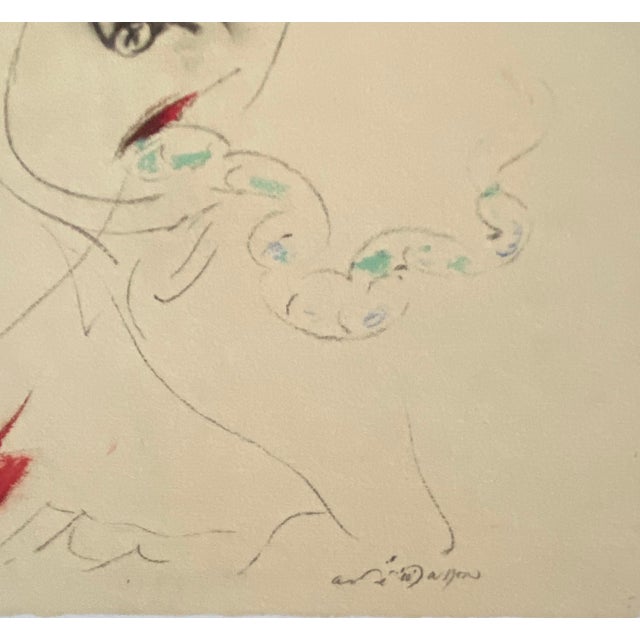 Surrealism André Masson, French Abstract Surrealist Color Lithograph Andre Masson For Sale - Image 3 of 5