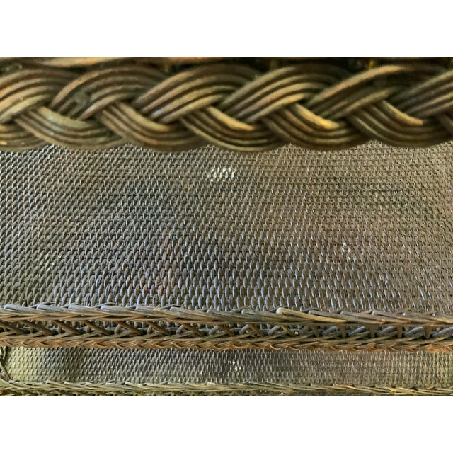 20th Century Wicker Tier Table For Sale - Image 10 of 10
