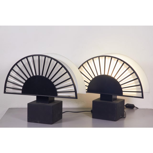 Postmodern Lamps in the style of Mario Botta, 1990s, Set of 2 For Sale - Image 6 of 18