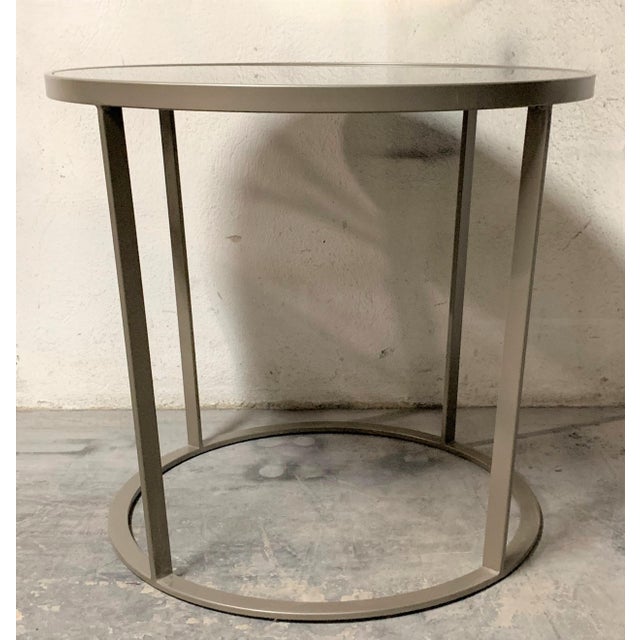 About New coffee or side table in champagne color with smoked mirrored glass top. Additional Options Finishes Colours...