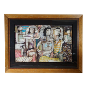 Original Painting by Lee Long Looi Title "Company "