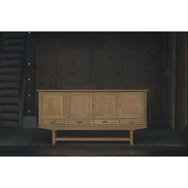 Mid-20th Century Brutalist Sideboard in Oak, 1960s For Sale - Image 9 of 14